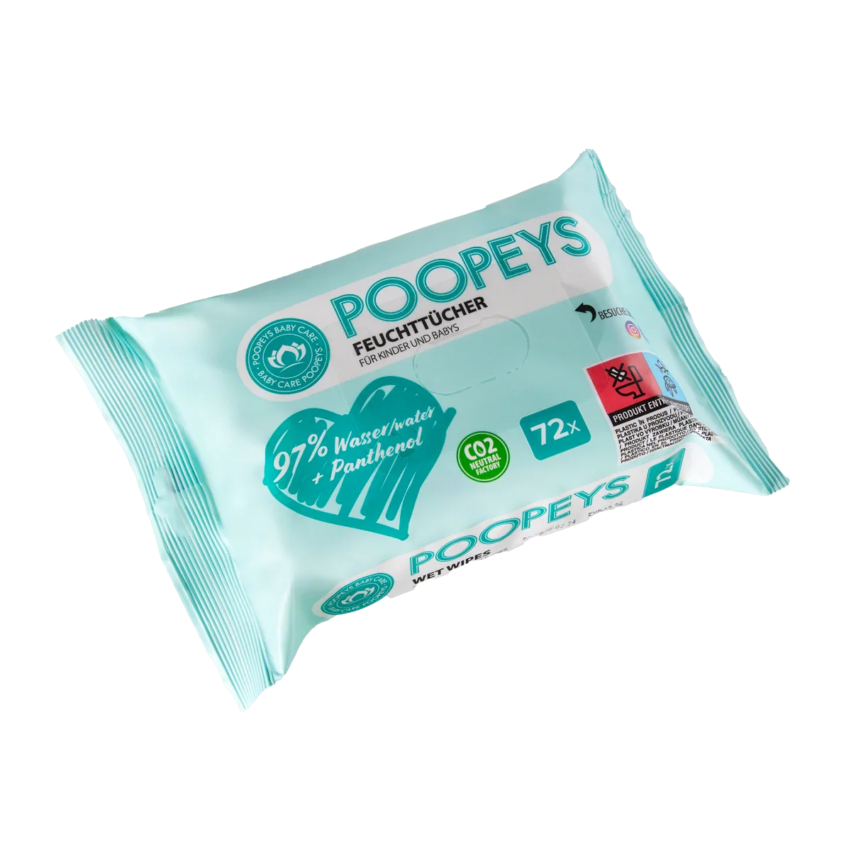 Poopeys Chusteczki nawilżane Comfort Wielopak